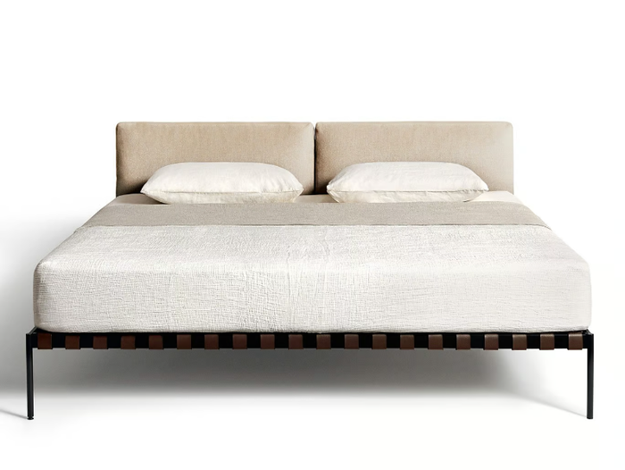 ÉTIQUETTE - Double bed with upholstered headboard _ DE PADOVA